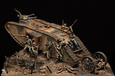 Tank Fight on the Western Front 54mm Painted Tin Toy Soldier Pre-Sale | Museum