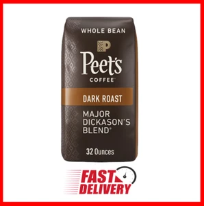 2 Pfund Peet's Kaffee dunkel geröstete ganze Bohne. Major Dickason’s Blend 32oz - Bild 1 von 5