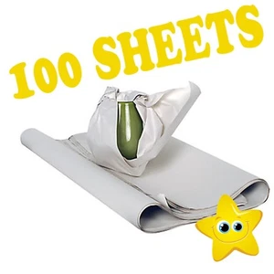 100 Sheets Of WHITE PACKING PAPER - Newspaper Offcuts Chip Shop Paper - Picture 1 of 5