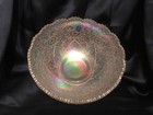 Rare! 50's Hattie or Busy Lizzie 1915's Pattern Imperial Iridescent Glass  Bowl 