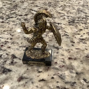 Statue Spartan King Leonidas Ancient Warrior  5.1"-13cm Brass Cast Mythology - Picture 1 of 8