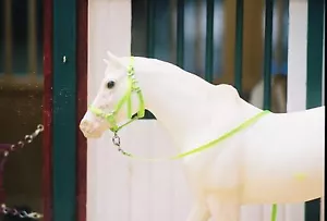 Jaapi NEON YELLOW halter w/lead-fit Breyer traditionals, not for real horse - Picture 1 of 1
