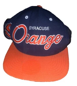 Syracuse Orange Hat Cap Mitchell & Ness Snapback 100% Wool Vintage Style - Picture 1 of 8