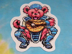 Pegatina de ventana de 4 pulgadas de colección Grateful Dead Dancing Bear receptor de béisbol - Imagen 1 de 4
