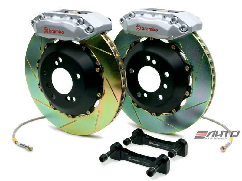 Pinza de freno Brembo delantera GT BBK 4 potes plateada 328x28 ranura rotor RX8 RX-8 04-11 Foto 1 de 1