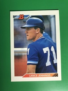 1992 Bowman Lance Jennings RC #633 Kansas City Royals