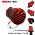 Dual Layer Stainless Steel Mesh Red 42Mm Atv Air Filter Pod 45 Angled 150-250Cc