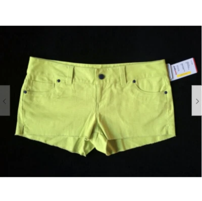 Under Amour UA Surf Semi-Fitted Green / Yellow Mohawk Shorts Womens 10 *NEW* - Image 1 of 4