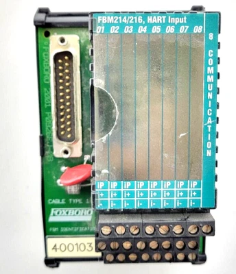 Foxboro FBM214/216 Hart P0926EJ-0B Input Module with P0916BX Base - Image 1 of 4