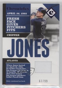 2017 Panini Chronicles Swatches Purple /99 Chipper Jones #CS-CJ HOF