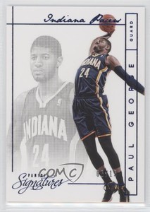 2013-14 Panini Signatures Blue /15 Paul George #81