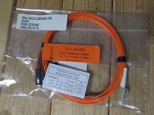 ENET SC/LC-3M-ENC, SC LC Multimode Duplex 62,5/125 3 Meter Kabel, Glasfaser - Bild 1 von 1