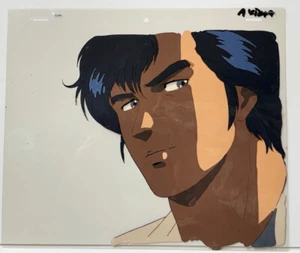 City Hunter Ryo Saeba Multi Layer Cel Tsukasa Hojo mit Skizze Douga - Bild 1 von 2