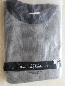 Boy's Thermal Set Waffle Knit Long Cotton Underwear 2 PC Set Top & Bottom Small - Picture 1 of 5
