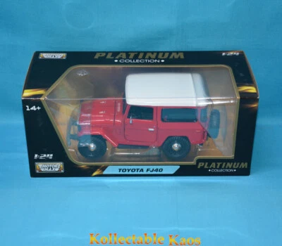 Motormax 1:24 - Colección Platinum - Toyota Fj 40 (techo rígido) Foto 1 de 2