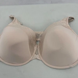 Olga Cloud 9 Full Figure Bra Size 44DD Beige Underwires Lightly Lined - Picture 1 of 8