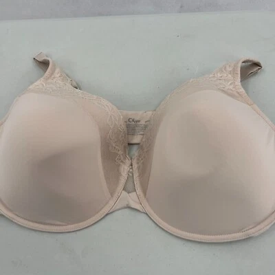 Olga Cloud 9 全人偶文胸尺寸 44DD 米色内衣浅衬里 — 第 1/4 张图片