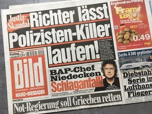 BILD Zeitung 4. November 2011 / 11. / 4.11.2011 /  BAP Schlaganfall - Picture 1 of 1