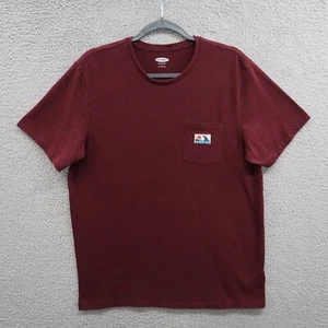 Camisa Antigua Azul Marino Para Hombres Grande Granate Suave Bolsillo Lavado Camiseta Manga Corta - Imagen 1 de 9