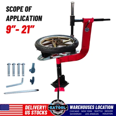 KATOOL MANUAL  MOTOBIKE TIRE CHANGER MACHINE TIRE DEMOUNTING MACHINE MOTORCYCLE - Image 1 of 4