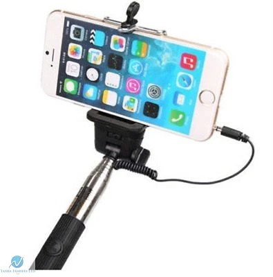 Handheld New Black Selfie Stick for Samsung iPhone Androids Smartphone Mobiles - Image 1 of 4