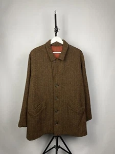 Harris Tweed Men Classic Wool Coats Blazer Jacket OLD MONEY STYLE Men’s M Size - Picture 1 of 12