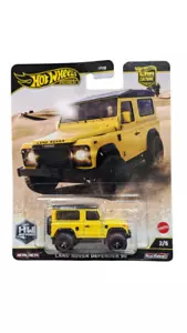 2025 HOT Wheels Premium HW OFF ROAD 2/5 LAND ROVER Defender 90 Real Riders - Picture 1 of 2