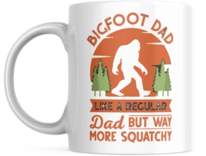 Bigfoot Dad Funny Sasquatch Bigfoot Fathers Day 11 0z Coffee Mug Bigfoot Cup - Picture 1 of 5