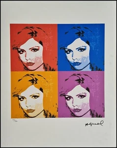 ANDY WARHOL *Debbie Harry (Blondie)*50 x 40cm*signed lithograph*limited# 100/200 - Bild 1 von 9
