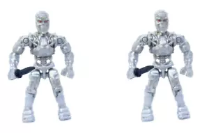 Mega Construx Terminator Genisys T-800 Endoskeleton Figure Lot x2 - Picture 1 of 5