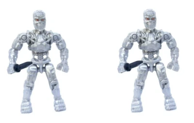 Mega Construx Terminator Genisys T-800 Endoskeleton Figure Lot x2 - Image 1 of 4