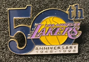Prendedor de coleccionista 50 aniversario 1948-1998 de Los Angeles Lakers - Imagen 1 de 1
