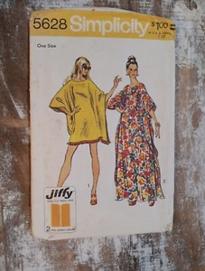 Simplicity 5628 Vintage Schnittmuster gebraucht Einheitsgröße Kaftan 2 Längen Maumau Lounge - Bild 1 von 4