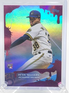 2020 TOPPS X STEVE AOKI DEVIN WILLIAMS PINK FROSTING 2/10 MILWAUKEE BREWERS 🔥🔥