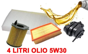 KIT 4 FILTRI TAGLIANDO OLIO 5W30 per FORD C-MAX 1.6 TDCI FINO AL 09 2005 - Imagen 1 de 3
