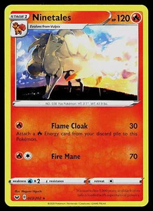 Pokemon SWSH01: Sword & Shield Base Set 023/202 Ninetales - Picture 1 of 2