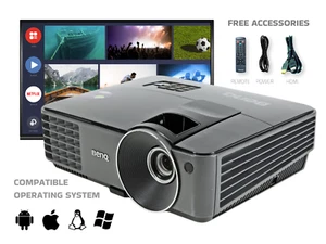 3000 ANSI DLP Projector Perfect for School Auditory Use Full HD PC 3D Ready HDMI - Picture 1 of 9