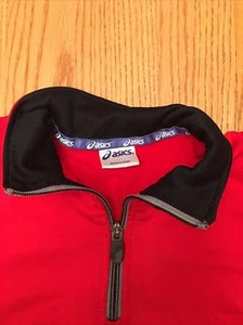 Youth 14/16 ASICS Long Sleeve Red Athletic Shirt Activewear Top - Picture 1 of 7