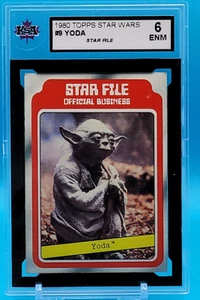 1980 Topps Star Wars YODA ROOKIE #9 Star File Empire Strikes Back KSA ENM 6 RC - Picture 1 of 4