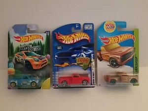 HOT WHEELS CUSTOM '69 CHEVY PICKUP TRUCK Lot Of 3 - Picture 1 of 5