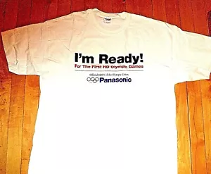 Vintage OLYMPIC GAMES 90s Panasonic Electronics HDTV NEW T Shirt Size XL - Picture 1 of 2