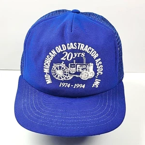 1990er Snapback Mütze Mid Michigan Old Gas Tractor - Bild 1 von 4