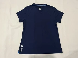 Sperry Top Sider Größe L Damen Poloshirt STS 35 blau nautisch Kragen Oberteil - Bild 1 von 13