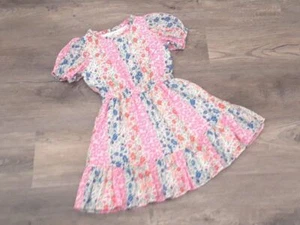 VGUC Crewcuts girls size 8 dress cotton woven florals smocked at waist pockets - Picture 1 of 4