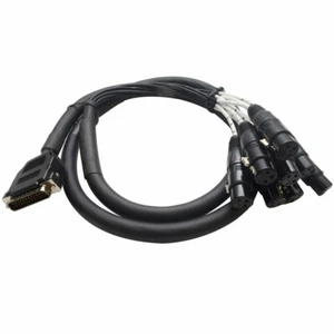 DB25 - 8 Channel XLR Female 5 Foot D-Sub Snake Cable Patch Bay Interface Modular - Picture 1 of 3