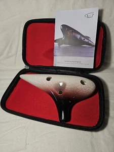 New Style Ocarina Ocarina Ocarina -Perfect Gift 12-Hole Ceramic Ocarina W/case - Picture 1 of 8