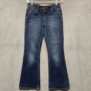 Justice Super Hip Girl's Low Rise Flare Cut Jeans Size 10R 5-Pocket LOGO - Picture 1 of 11