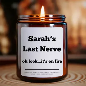 Personalized Candle Gift! Personalized Christmas Gift, Gift for Her - Picture 1 of 1