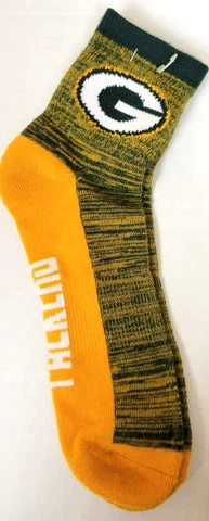 NFL Green Bay Packers Men's Socks, New (QUARTER - RMC) Cover