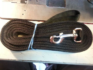 20' Ft 1" Webbing Heavy Duty Dog Leash Double Ply Bull Dog Strong USA Hand Made - Picture 1 of 2